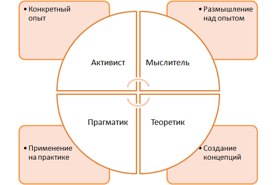 Цикл колба - обучение действием