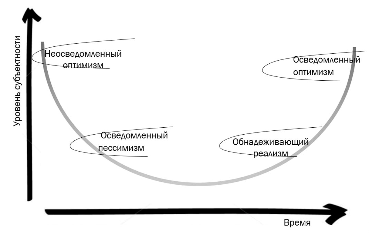 Изменения уровня субъектности консультанта по управлению